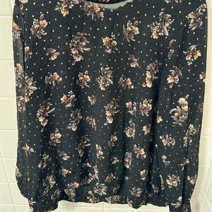 Maurice’s XL Sheer Flora dress shirt